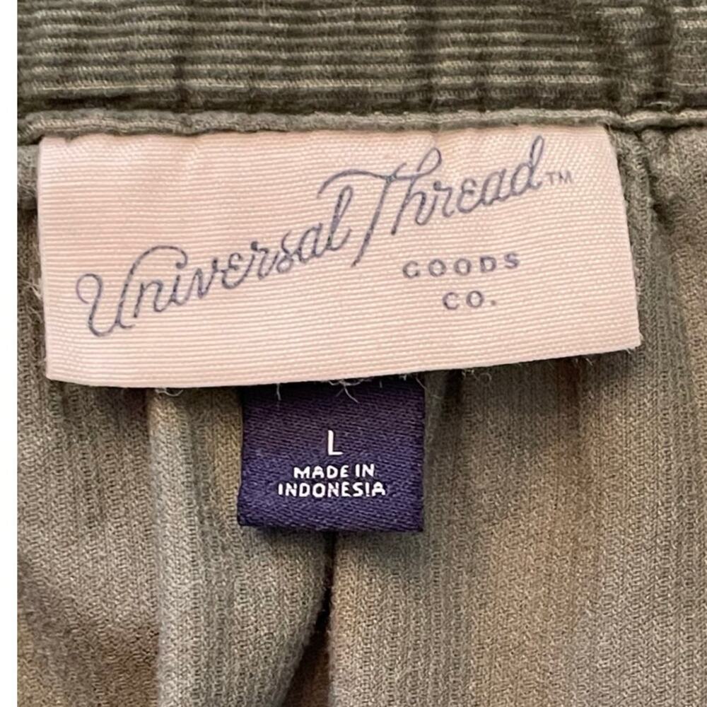 Universal Thread Olive Green Corduroy Relaxed Boho Top Size‎ Large - Picture 7 of 8